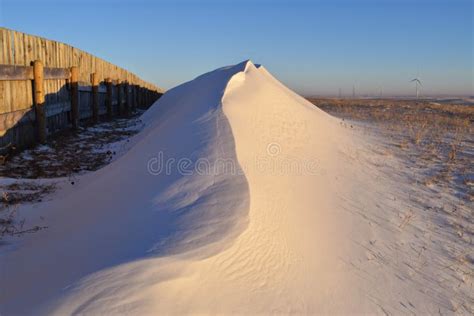 The Snow Drift stock photo. Image of winter, next, grass - 49353324