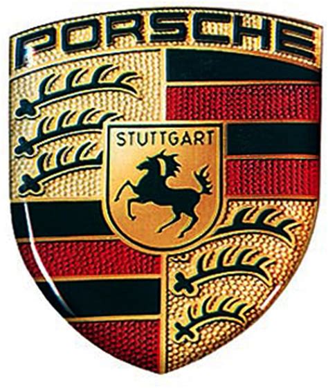 Porsche Crest 3D Logo Sticker, Decals, Magnets & Bumper Stickers ...