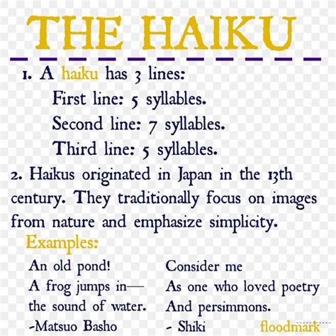 Rules For Writing A Haiku