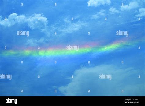 A circumzenithal arc is an optical effect which looks like an upside ...