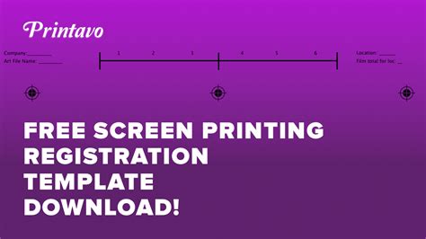 Free Screen Printing Registration Template - Printable Templates