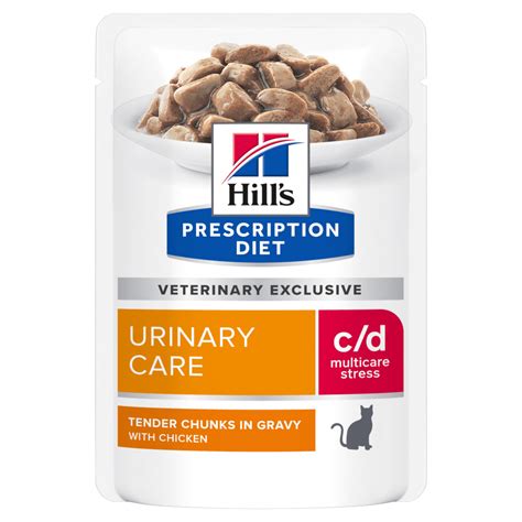 Buy Hills Prescription Diet Cd Urinary Stress Wet Cat Food Pouches Online | Better Prices At Pet ...