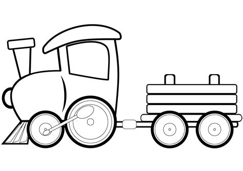 Toy Train coloring page - ColouringPages