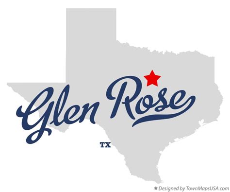 Map of Glen Rose, TX, Texas