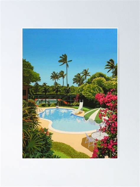 "hiroshi nagai poolside" Poster for Sale by mekameki68 | Redbubble