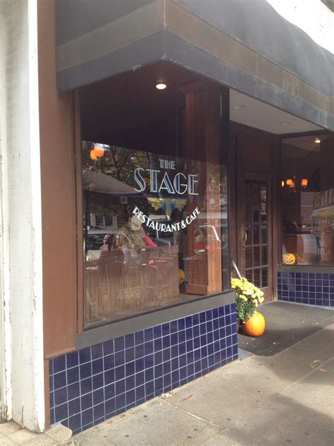 Stage restaurant - downtown - Main Street Keene NH Sidewalk and indoor setting cafe. Had a great ...