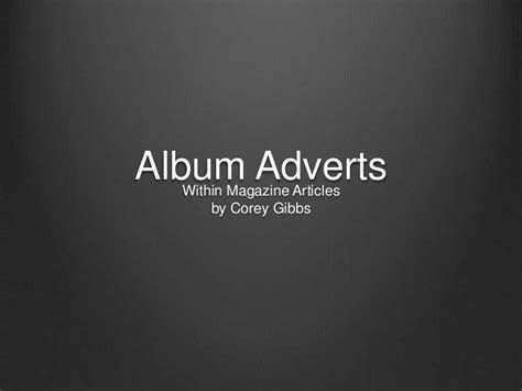 Album Adverts