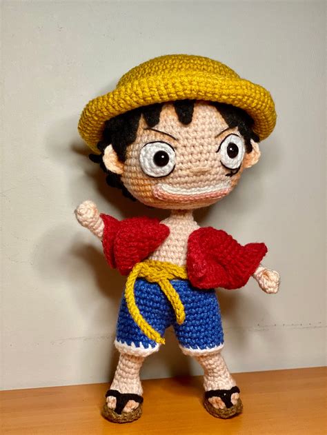 One Piece Luffy 7 inches crochet Pattern Doll from One Piece | Etsy