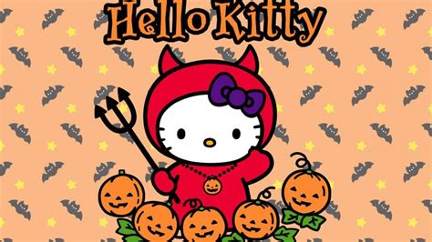 Download Hello Kitty Halloween Red Devil Wallpaper | Wallpapers.com