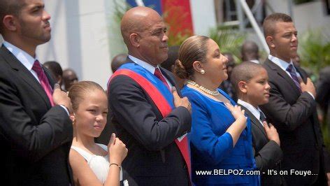 Haiti President Michel Martelly and family - Inauguration day ...