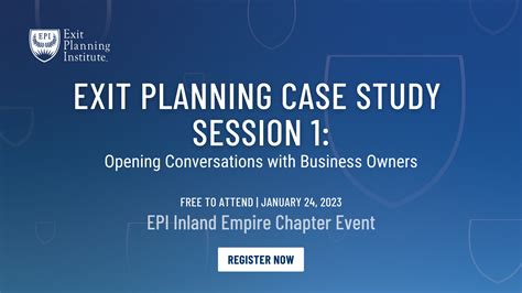 EPI Inland Empire Chapter - Exit Planning Institute Local Platform for ...