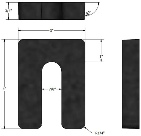 Plastic Horseshoe Shims 3/4”x 3”x 4” | Black - Buy Online Today