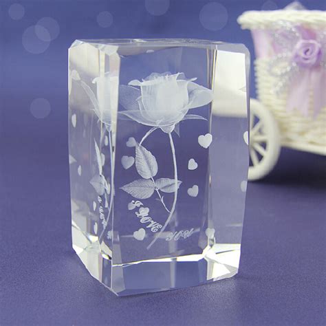 3D Laser Engraving Crystal Glass Cube for Crystal Gifts (KS110403 ...