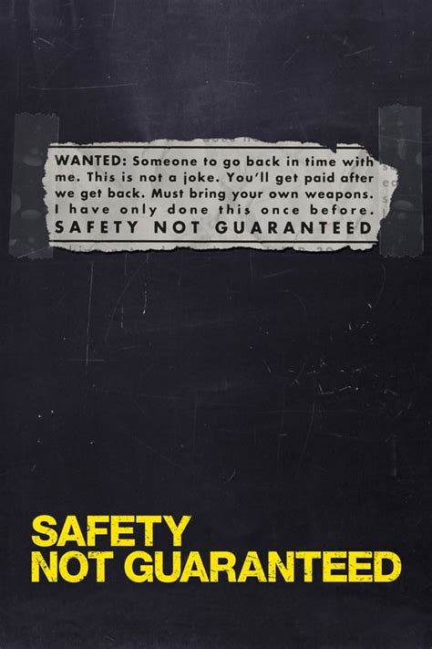 Safety Not Guaranteed (2012) — The Movie Database (TMDB)