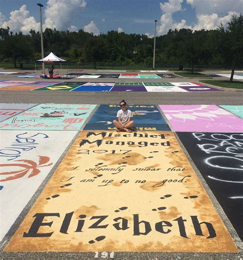 High School Seniors Paint Their Parking Spots And Their Art Goes Viral On Twitter | Bored Panda