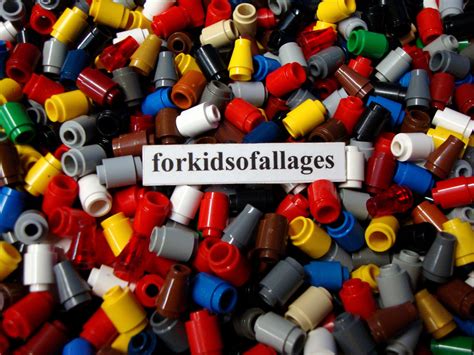 100 Lego Pieces Lot of 1x1 Stud Cylinders Round Bricks & | Etsy