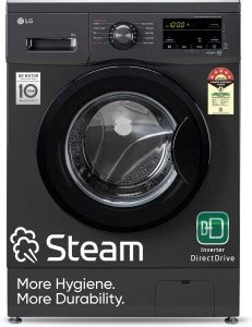 LG 8 kg 5 Star with Steam, Inverter Direct Drive, 6 Motion Direct Drive ...