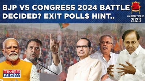 BJP vs Congress: Exit Poll 2023 Signals How 83 Lok Sabha Seats Will ...