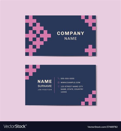 Front And Back Business Card Template Word Professional Sample Template - Bank2home.com