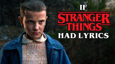 If the "Stranger Things" Song Had Lyrics - YouTube