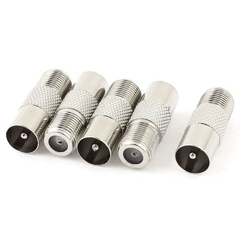 F Type Female to TV PAL Male Jack F/M RF Coax Coaxial Adapter Connector 5pcs | Walmart Canada