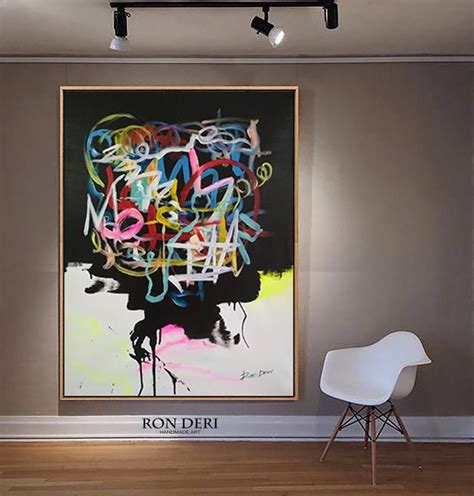 Abstract Wall Art Painting, Black Art Painting, Acrylic Painting Canvas ...