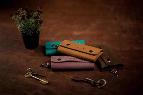 Personalized Leather Key Case Leather Key Walletmonogrammed - Etsy