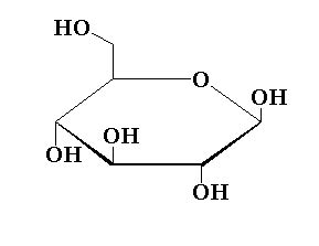 Explain what is meant by the pyranose structure of glucose.