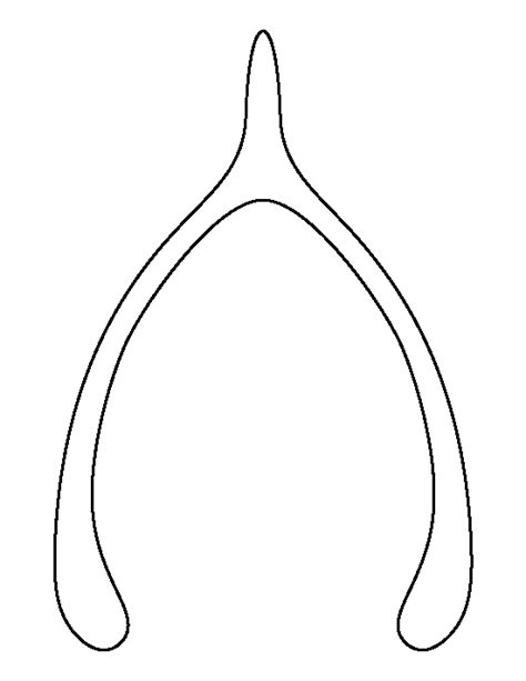 Printable Wishbone Template