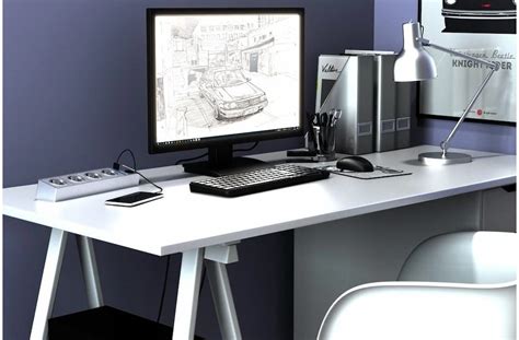 Ergonomic desk setup with laptop and monitor + Buy - Arad Branding