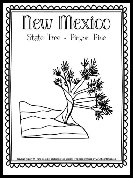 Pinon Tree Coloring Pages