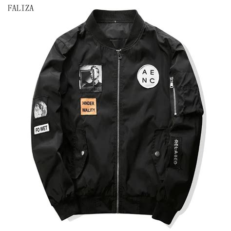 Aliexpress.com : Buy FALIZA 2018 New Spring Bomber Jacket with Hip Hop ...