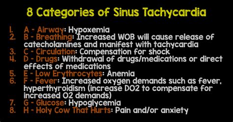 The Approach To The Most Common Cardiac Dysrhythmia: 8 Causes of Sinus Tachycardia - REBEL EM ...