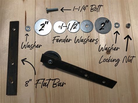 DIY Barn Door Hardware from Washers | Ana White