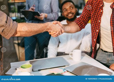 Successful Deal. Businessman Shaking Hands with Business Partner Stock Image - Image of ...