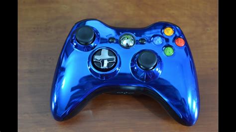 Chrome Series Xbox 360 Controller: Blue - YouTube