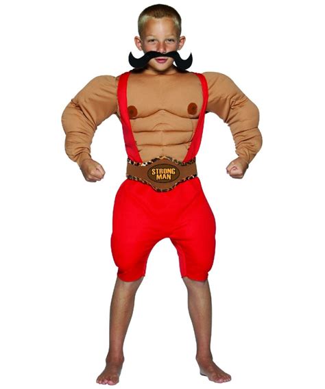 Strong Man Costume - Kids Costume - Clown Halloween Costume at Wonder ...