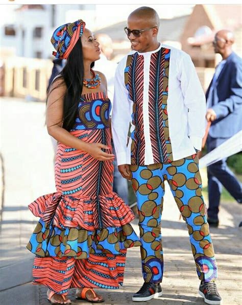 Clipkulture | South African Couple In Beautiful African Print ...