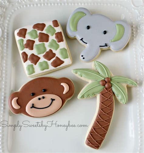 Simple Monkey Cookies - simplysweetsbyhoneybee.com | Monkey cookies ...