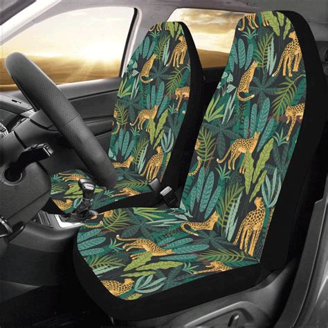 Jaguar Jungle Pattern Print Design 03 Universal Fit Car Seat Covers ...