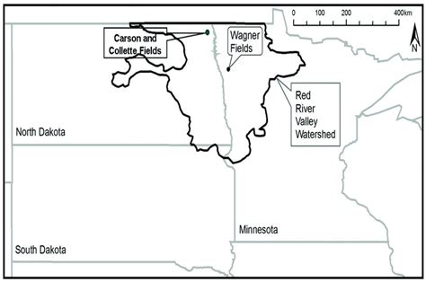 Map of the Red River Valley of the North watershed, U.S.A. and ...