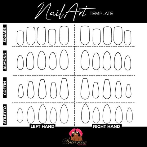 Printable Nail Art Practice Sheet