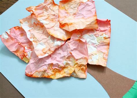 Crumpled Paper Fall Art for Kids - Fantastic Fun & Learning