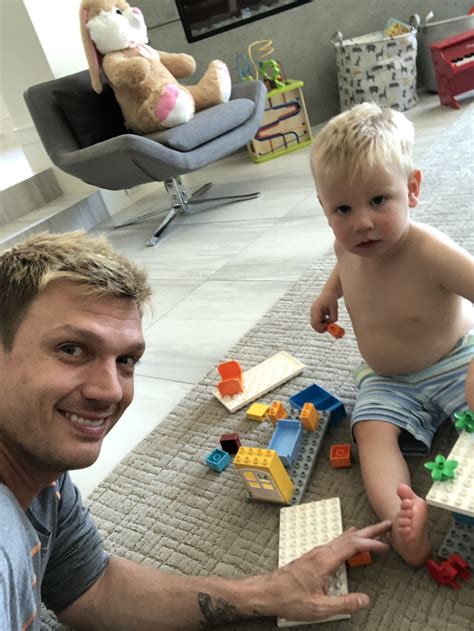 Nick Carter on Twitter: "Just a little play time with my bubba. He LOVES LEGO’s. #familytime # ...