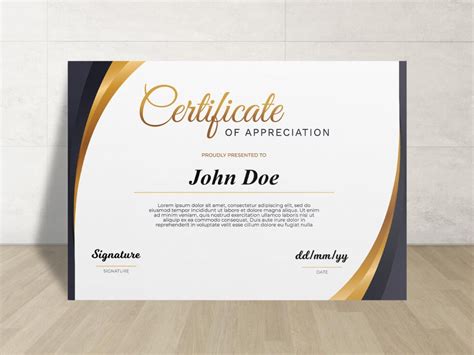 Customizable & Printable Certificate Design – DCRP10 - Outweave.com