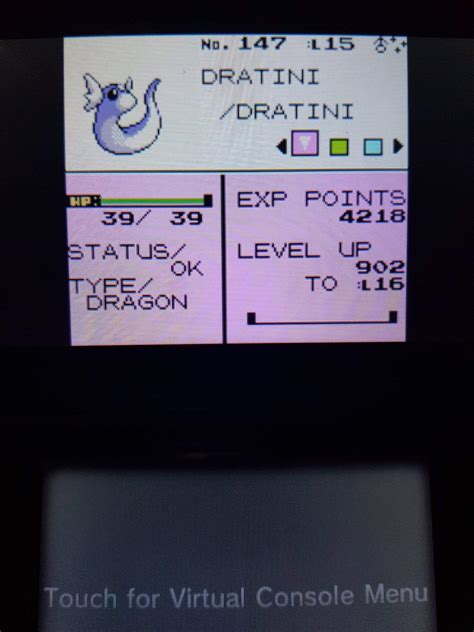 Gen 2 Shiny Dratini with ExtremeSpeed (Crystal Virtual Console ...