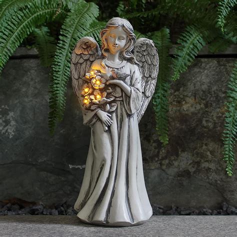 Solar Angel Statue for Outdoor Angel Garden Figurine With - Etsy