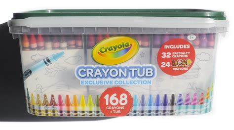 168 Crayola Crayon Tub Featuring Colors of the World Exclusive Collection | Jenny's Crayon ...