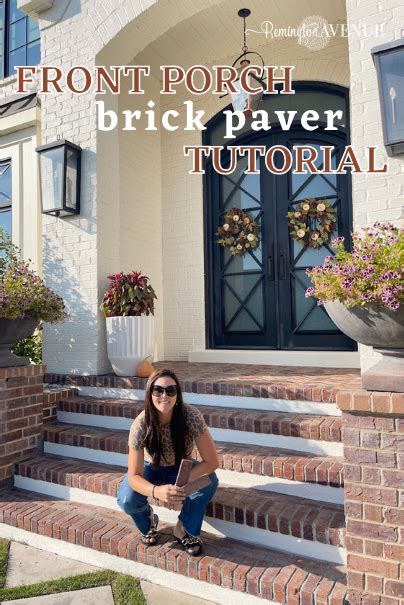 Front Porch Brick Paver Tutorial - Remington Avenue