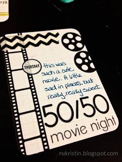 rukristin papercrafts: Project Life Printable: Movie Night